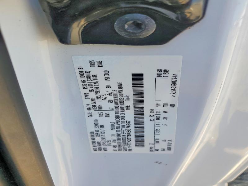 Aukcja sprzedaży 2019 Ford F250, vin: 1FT7X2BT6KEG76357, numer aukcji: 62094396