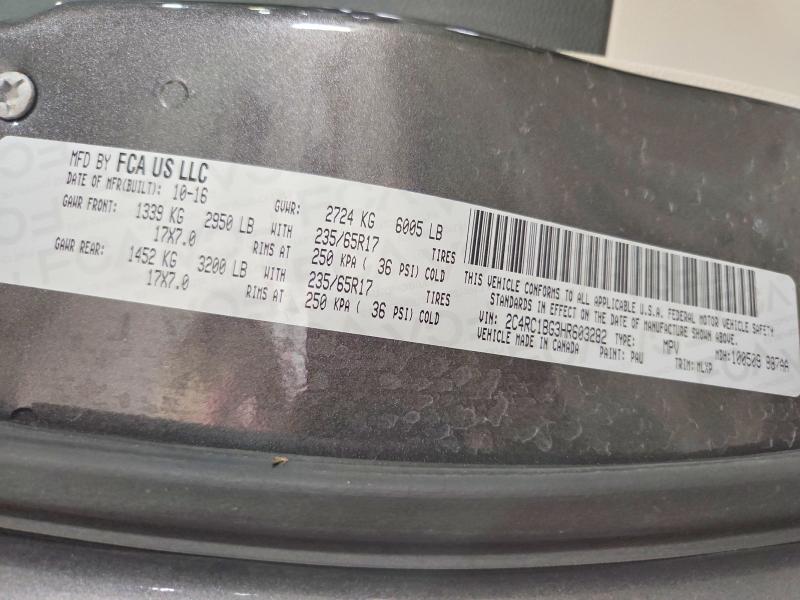 Aukcja sprzedaży 2017 Chrysler Pacifica, vin: 2C4RC1BG3HR603282, numer aukcji: 61180326