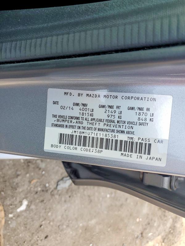 Продаж на аукціоні авто 2014 Mazda 3, vin: JM1BM1U71E1185381, номер лоту: 62839316