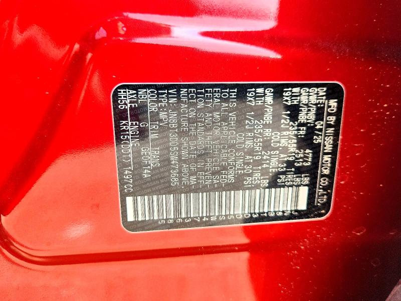 Aukcja sprzedaży 2025 Nissan Rogue, vin: JN8BT3DD5SW473685, numer aukcji: 62703286