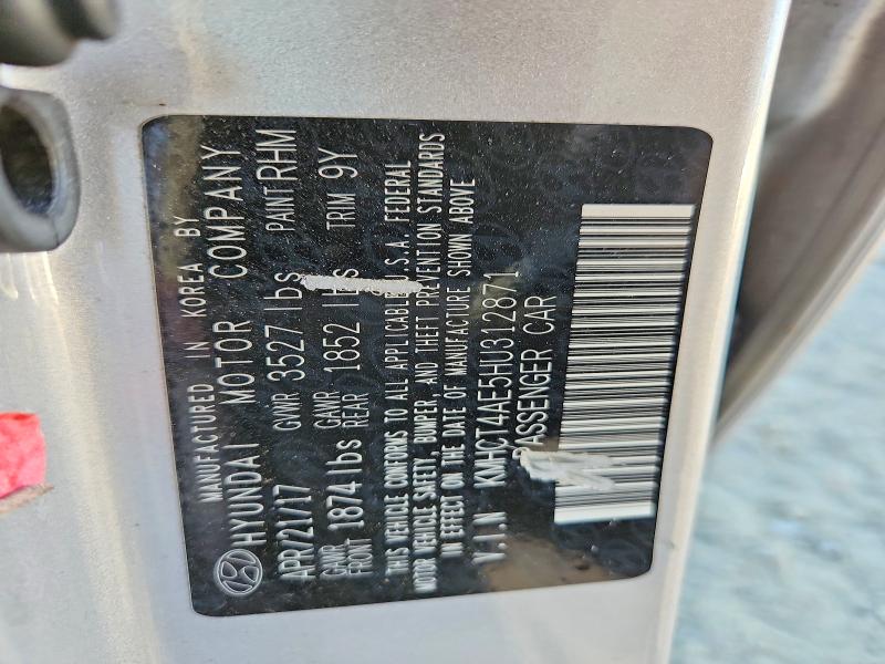 Продаж на аукціоні авто 2017 Hyundai Accent, vin: KMHCT4AE5HU312871, номер лоту: 60205726