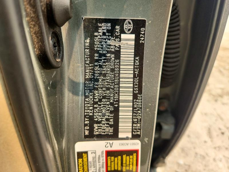 Продаж на аукціоні авто 2011 Toyota Avalon, vin: 4T1BK3DB1BU406926, номер лоту: 61340176