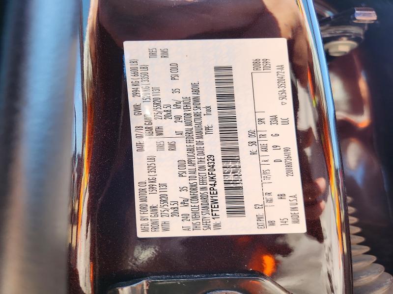 Aukcja sprzedaży 2018 Ford F150, vin: 1FTEW1EP4JKF04329, numer aukcji: 61172876