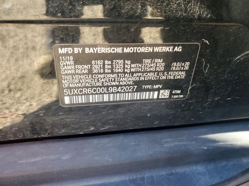 Продажа на аукционе авто 2020 Bmw X5, vin: 5UXCR6C00L9B42027, номер лота: 60077576