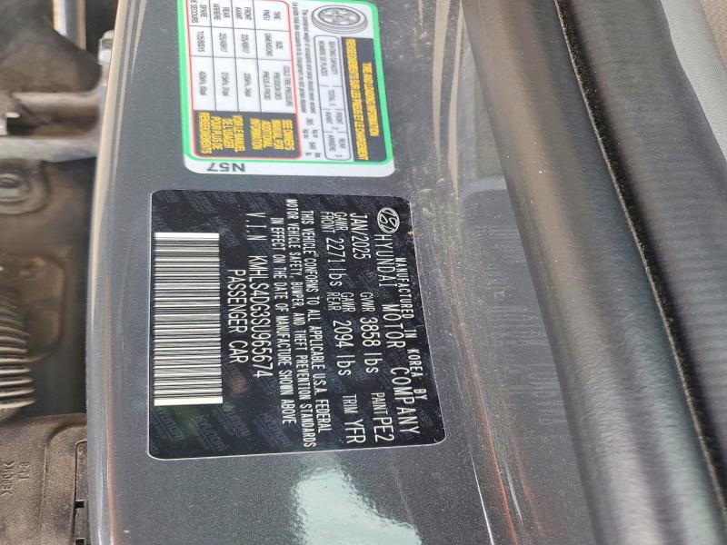 60225476 :رقم المزاد ، KMHLS4DG3SU965674 vin ، 2025 Hyundai Elantra مزاد بيع