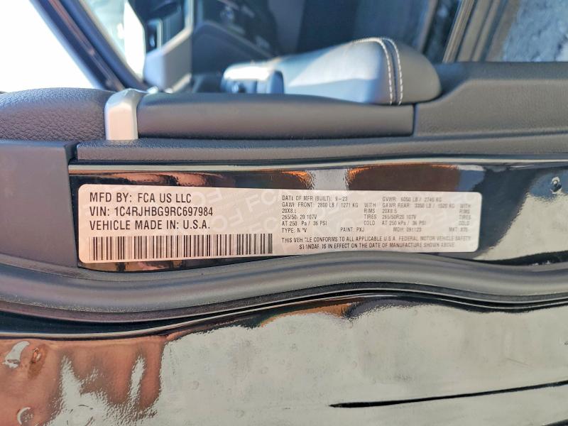 62134736 :رقم المزاد ، 1C4RJHBG9RC697984 vin ، 2024 Jeep Grand Cherokee مزاد بيع