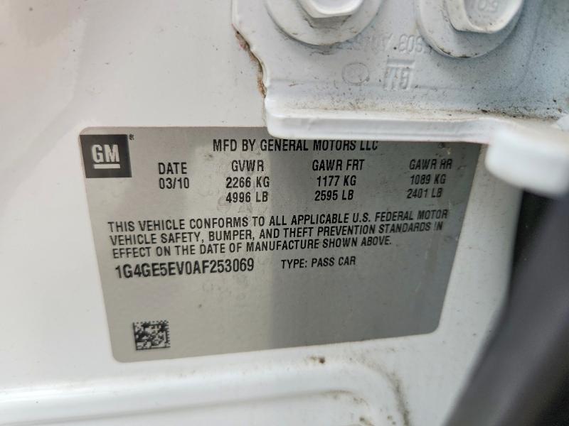 62424846 :رقم المزاد ، 1G4GE5EV0AF253069 vin ، 2010 Buick Lacrosse مزاد بيع