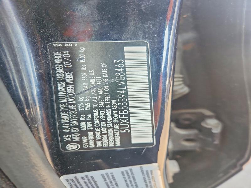 Продажа на аукционе авто 2004 Bmw X5, vin: 5UXFB53594LV08463, номер лота: 61948246