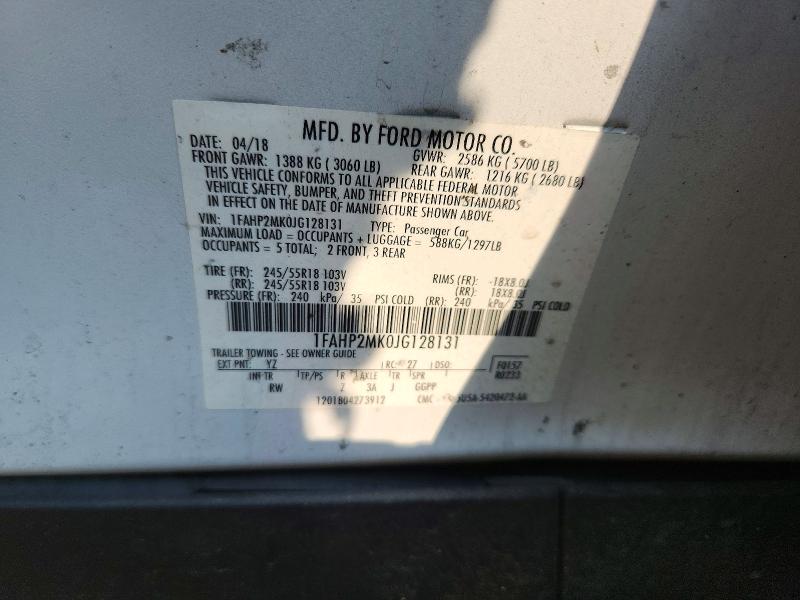 Продаж на аукціоні авто 2018 Ford Taurus, vin: 1FAHP2MK0JG128131, номер лоту: 62779586