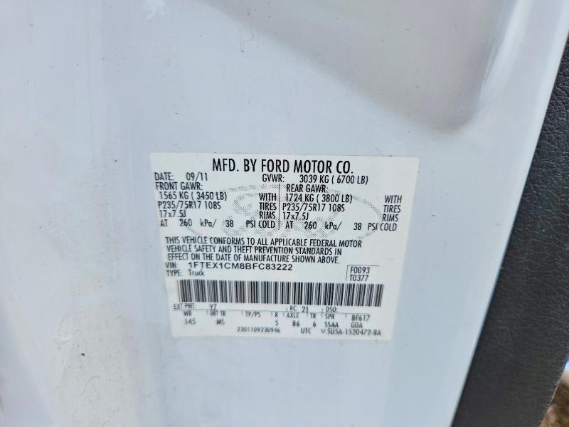 Aukcja sprzedaży 2011 Ford F150, vin: 1FTEX1CM8BFC83222, numer aukcji: 59595286