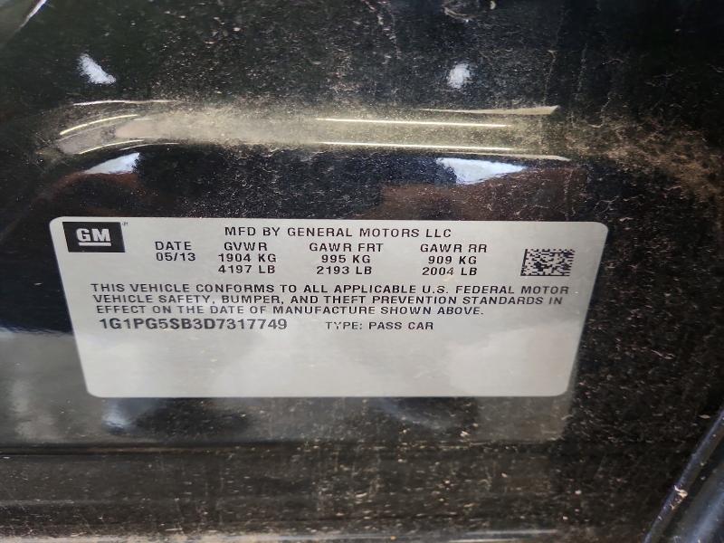 Продаж на аукціоні авто 2013 Chevrolet Cruze, vin: 1G1PG5SB3D7317749, номер лоту: 63182156