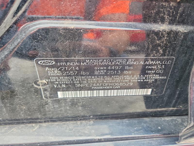 62474146 :رقم المزاد ، 5NPE24AF0FH068529 vin ، 2015 Hyundai Sonata مزاد بيع