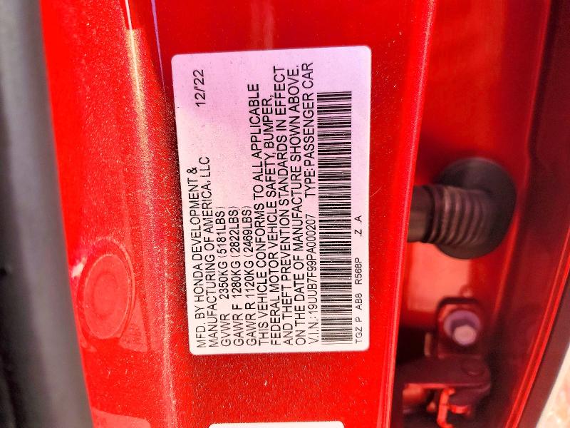 2023 Acura Tlx მანქანა იყიდება აუქციონზე, vin: 19UUB7F99PA000207, აუქციონის ნომერი: 62853786