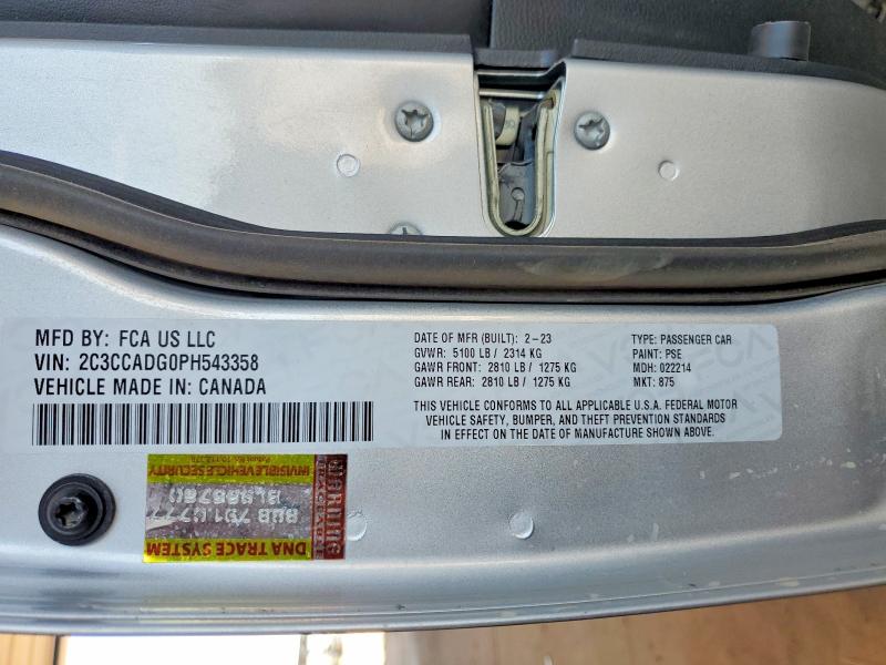 Aukcja sprzedaży 2023 Chrysler 300, vin: 2C3CCADG0PH543358, numer aukcji: 59304986