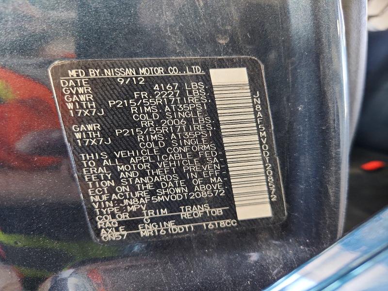 Продаж на аукціоні авто 2013 Nissan Juke, vin: JN8AF5MV0DT208572, номер лоту: 60858236