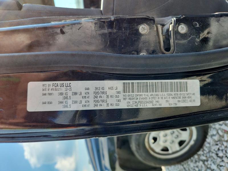 Продаж на аукціоні авто 2016 Jeep Patriot, vin: 1C4NJPBB5GD642002, номер лоту: 61131096