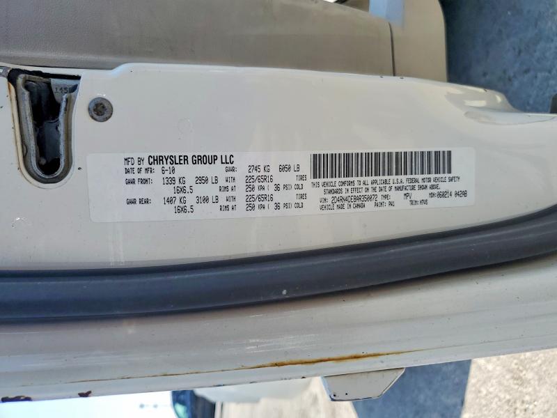 Aukcja sprzedaży 2010 Dodge Grand Caravan Cargo, vin: 2D4RN4DE8AR350072, numer aukcji: 60559876