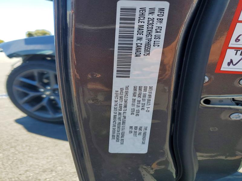 60077416 :رقم المزاد ، 2C3CDXHG7PH655875 vin ، 2023 Dodge Charger مزاد بيع