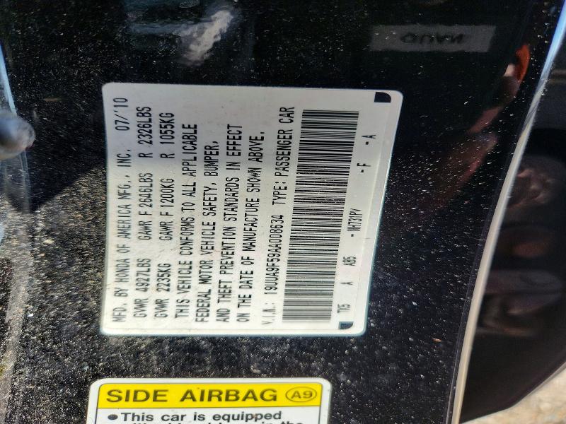 Продаж на аукціоні авто 2010 Acura Tl, vin: 19UUA9F59AA008634, номер лоту: 61228826