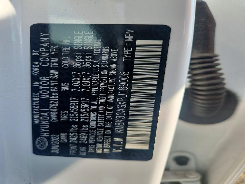 2023 Hyundai Kona მანქანა იყიდება აუქციონზე, vin: KM8K33AGXPU189008, აუქციონის ნომერი: 61873376
