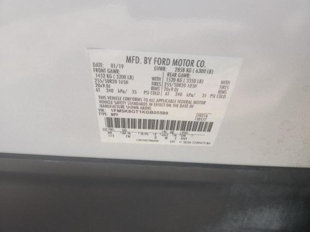 Продажа на аукционе авто 2019 Ford Explorer, vin: 1FM5K8GT1KGB05599, номер лота: 74516365