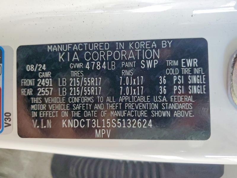 Продажа на аукционе авто 2025 Kia Niro, vin: KNDCT3L15S5132624, номер лота: 60153526