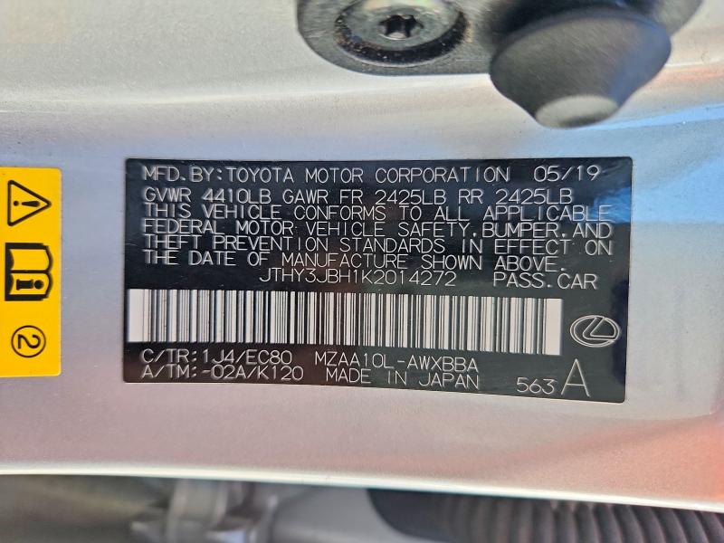 Auction sale of the 2019 Lexus Ux, vin: JTHY3JBH1K2014272, lot number: 60135346