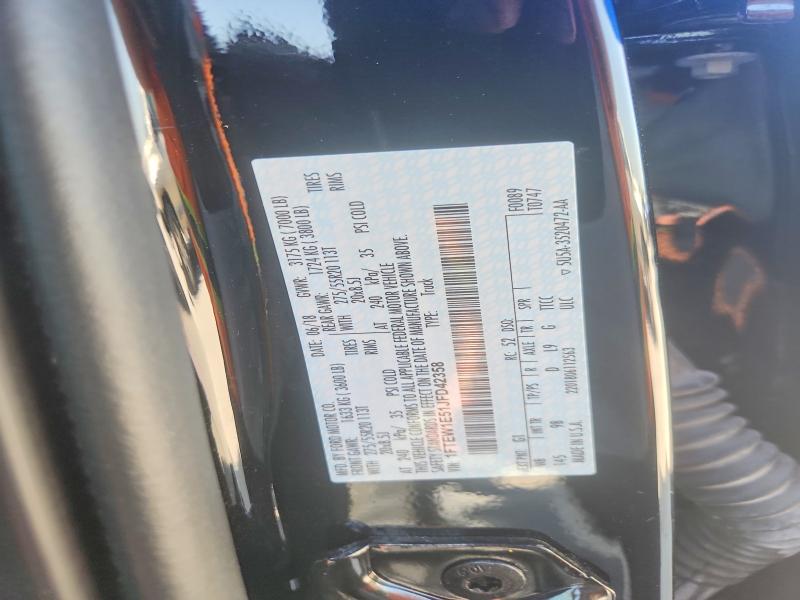 61734086 :رقم المزاد ، 1FTEW1E51JFD42358 vin ، 2018 Ford F150 مزاد بيع