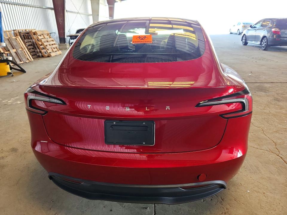 2025 Tesla Model 3 მანქანა იყიდება აუქციონზე, vin: 5YJ3E1EA2SF986576, აუქციონის ნომერი: 59368836