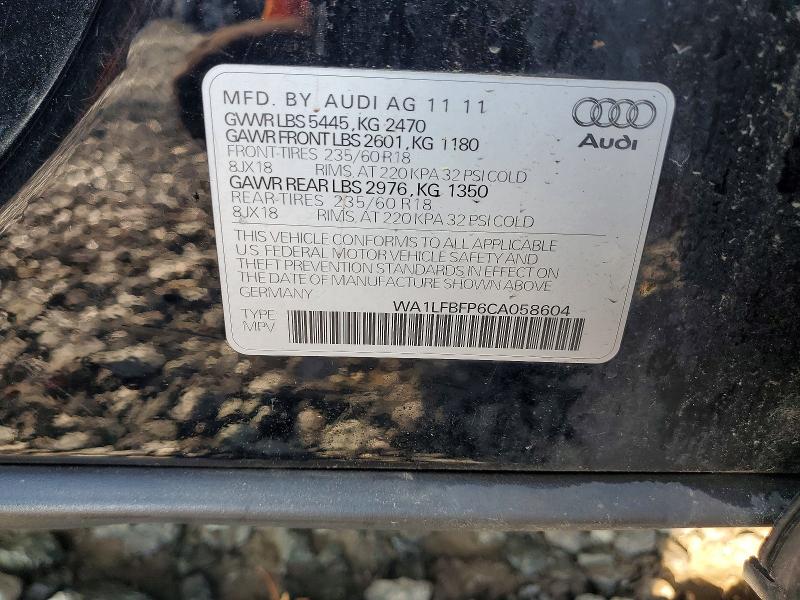 Aukcja sprzedaży 2012 Audi Q5, vin: WA1LFBFP6CA058604, numer aukcji: 59970996