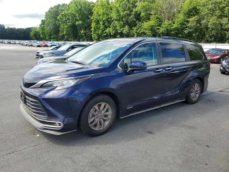 2021 Toyota Sienna მანქანა იყიდება აუქციონზე, vin: 5TDJRKEC7MS016207, აუქციონის ნომერი: 59731606