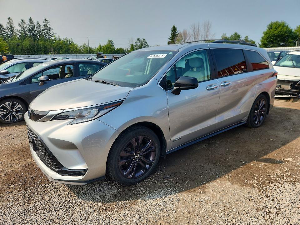 62656016 :رقم المزاد ، 5TDGRKEC7MS051923 vin ، 2021 Toyota Sienna مزاد بيع