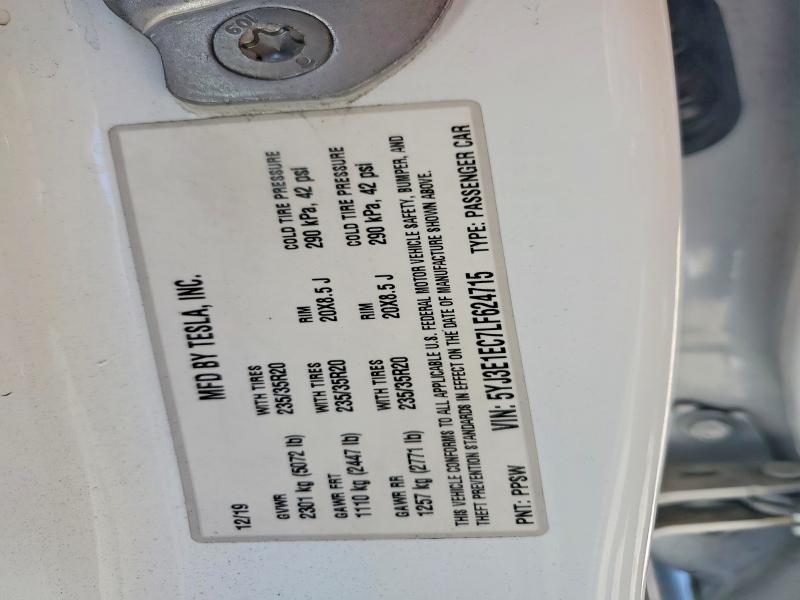 Продажа на аукционе авто 2020 Tesla Model 3, vin: 5YJ3E1EC7LF624715, номер лота: 60196186