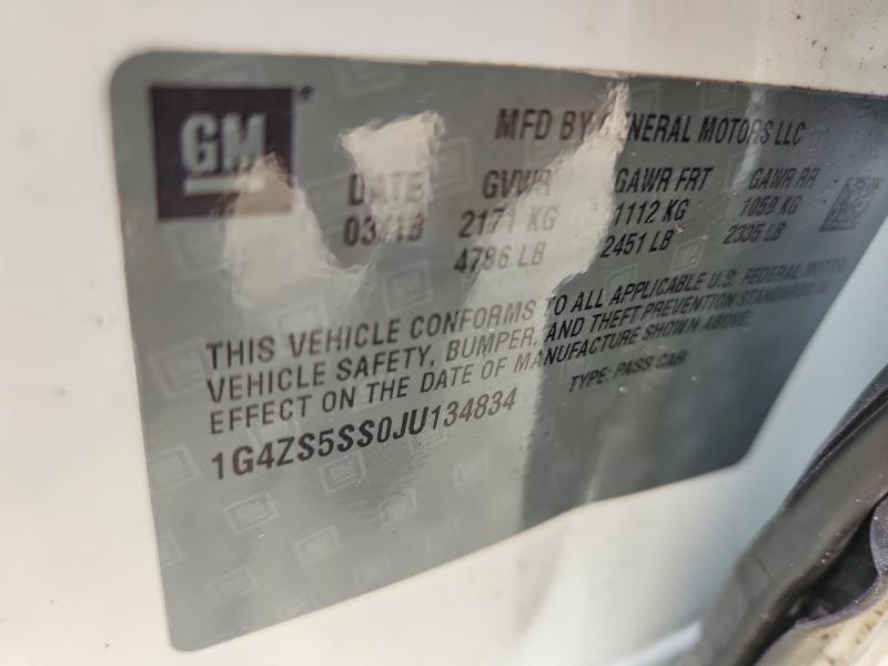 Aukcja sprzedaży 2018 Buick Lacrosse, vin: 1G4ZS5SS0JU134834, numer aukcji: 63342646