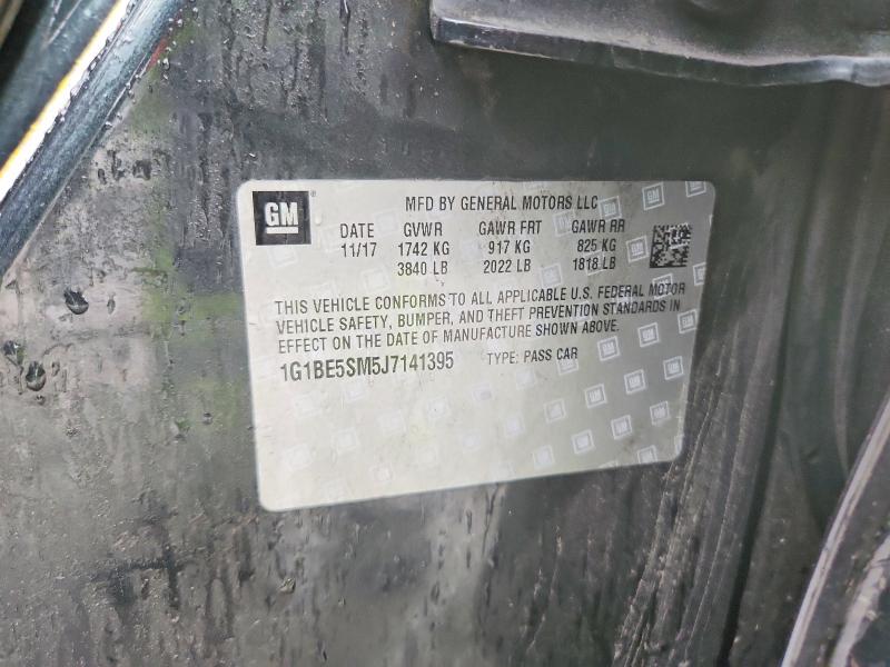 2018 Chevrolet Cruze მანქანა იყიდება აუქციონზე, vin: 1G1BE5SM5J7141395, აუქციონის ნომერი: 60201136