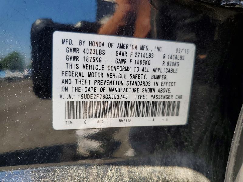 60241856 :رقم المزاد ، 19UDE2F78GA003740 vin ، 2016 Acura Ilx مزاد بيع