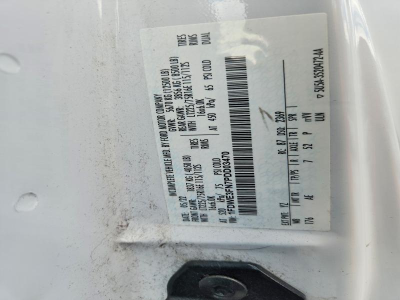 64871066 :رقم المزاد ، 1FDWE3FN7PDD03470 vin ، 2023 Ford Econoline مزاد بيع