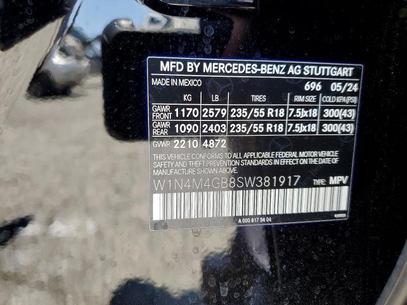 Aukcja sprzedaży 2025 Mercedes-benz Glb, vin: W1N4M4GB8SW381917, numer aukcji: 61464386