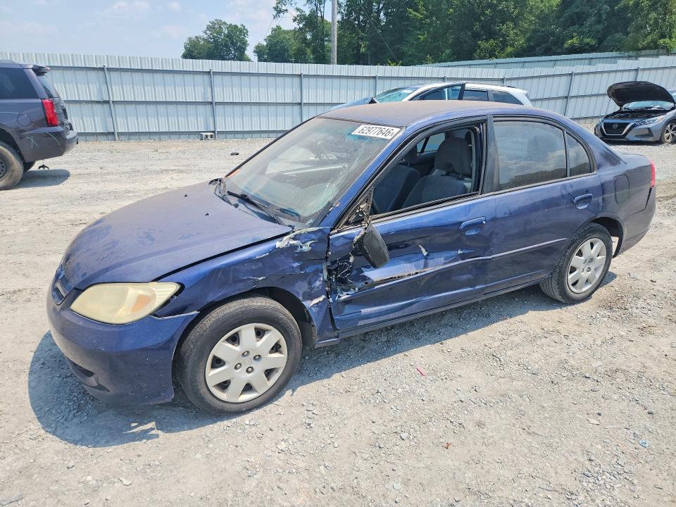 2004 Honda Civic მანქანა იყიდება აუქციონზე, vin: 2HGES165X4H577601, აუქციონის ნომერი: 62977646