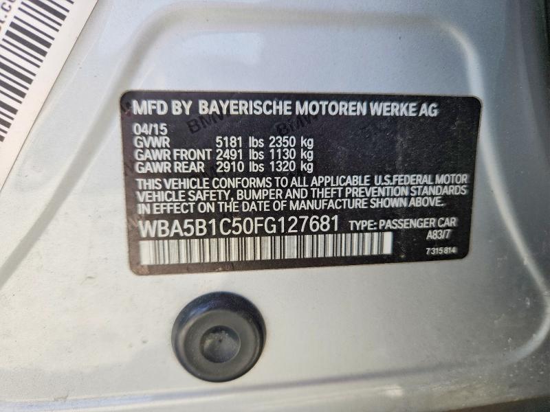 Продажа на аукционе авто 2015 Bmw 535, vin: WBA5B1C50FG127681, номер лота: 61221936