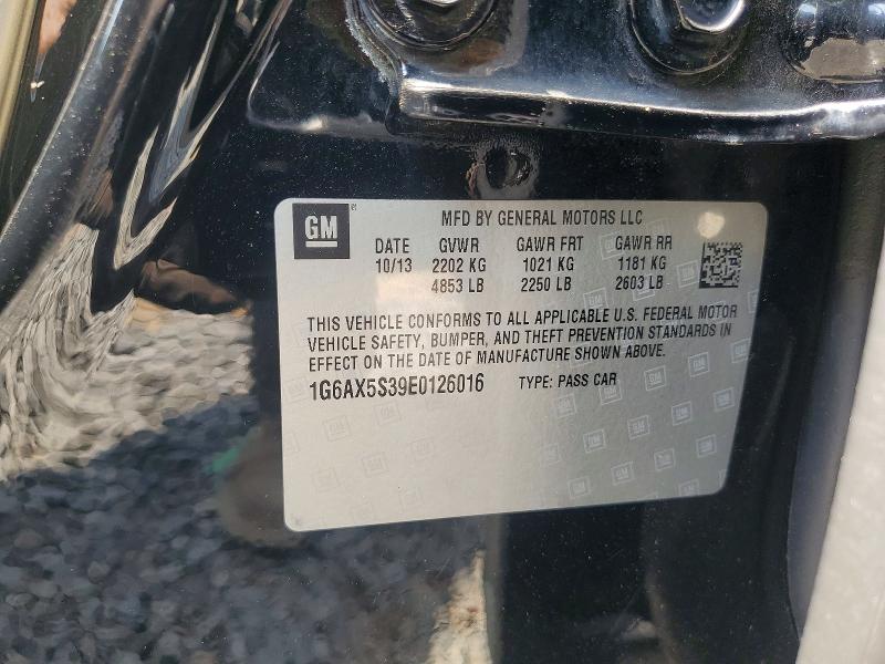 2014 Cadillac Cts მანქანა იყიდება აუქციონზე, vin: 1G6AX5S39E0126016, აუქციონის ნომერი: 61231556