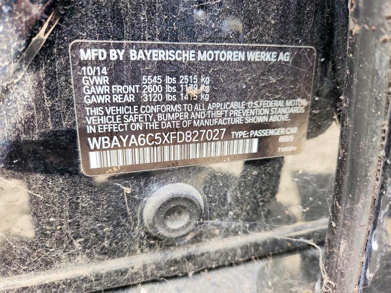 2015 Bmw 740 მანქანა იყიდება აუქციონზე, vin: WBAYA6C5XFD827027, აუქციონის ნომერი: 61874666