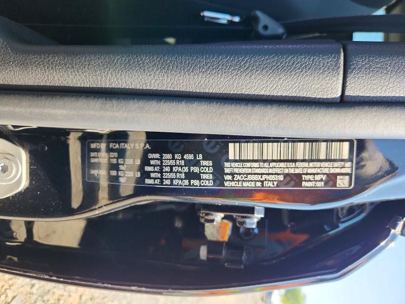 Aukcja sprzedaży 2018 Jeep Renegade, vin: ZACCJBBBXJPH05310, numer aukcji: 61696106