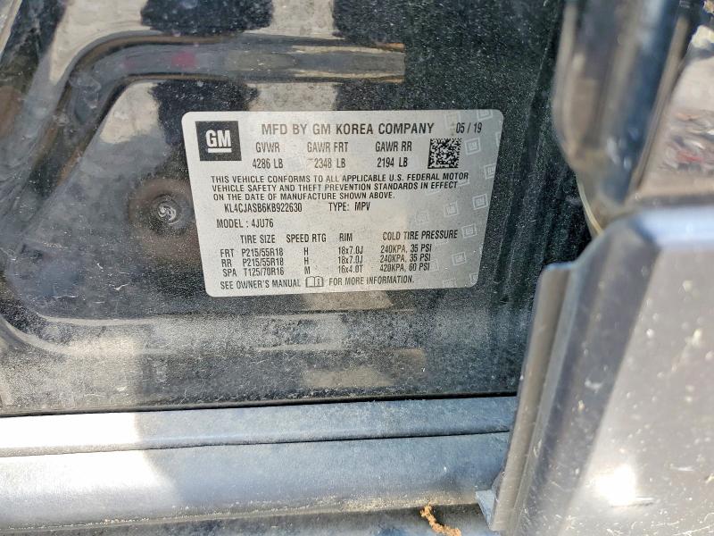 Aukcja sprzedaży 2019 Buick Encore, vin: KL4CJASB6KB922630, numer aukcji: 61948096