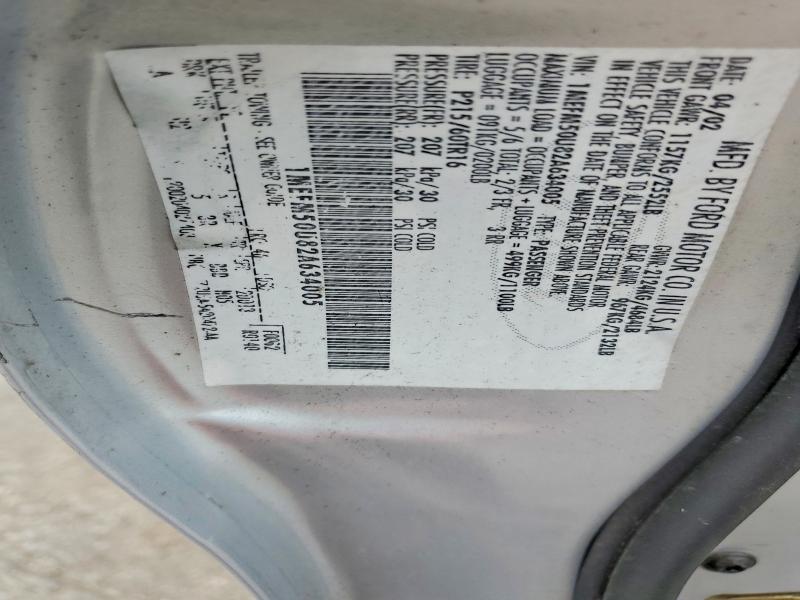 59587406 :رقم المزاد ، 1MEFM50U82A634005 vin ، 2002 Mercury Sable مزاد بيع