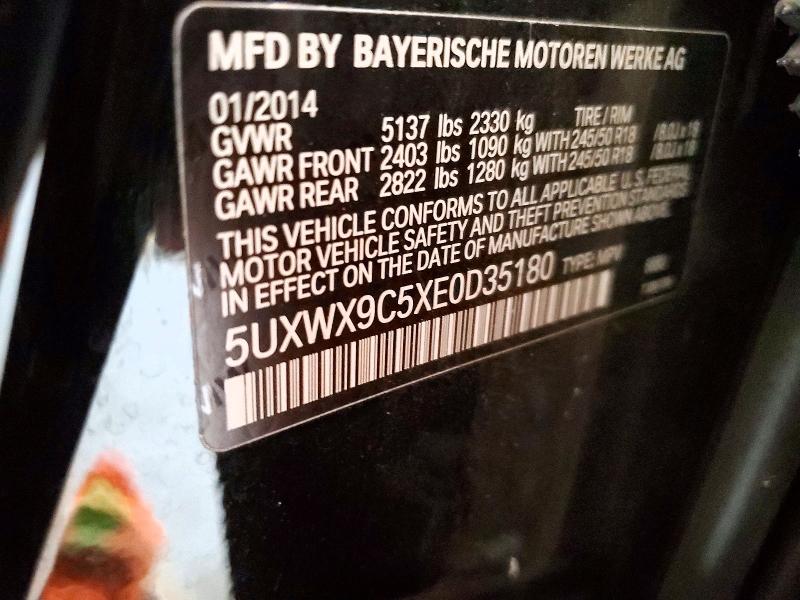 2014 Bmw X3 მანქანა იყიდება აუქციონზე, vin: 5UXWX9C5XE0D35180, აუქციონის ნომერი: 62287366