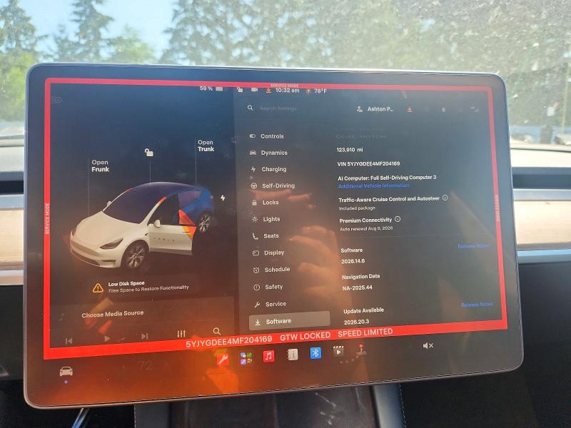 Продажа на аукционе авто 2021 Tesla Model Y, vin: 5YJYGDEE4MF204169, номер лота: 59644116