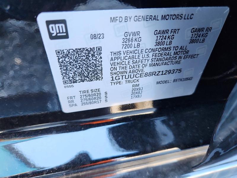 Продаж на аукціоні авто 2024 Gmc Sierra, vin: 1GTUUCE88RZ129375, номер лоту: 63367846