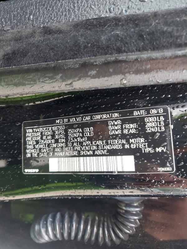 59570916 :رقم المزاد ، YV4952CZ3E1687553 vin ، 2014 Volvo Xc90 مزاد بيع