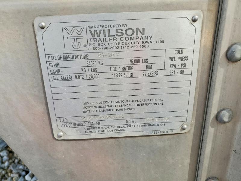 2018 Wilson Psdcl-402 მანქანა იყიდება აუქციონზე, vin: 1W16522A6J5553422, აუქციონის ნომერი: 61479656